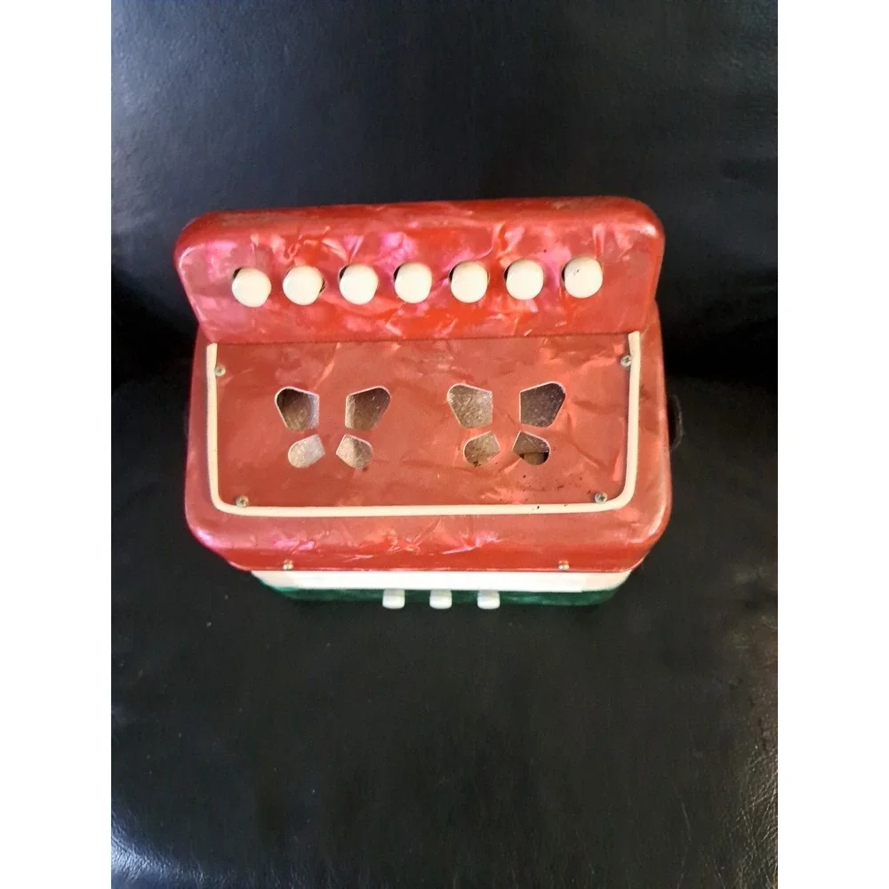 Accordion used vintage accordion music instrument. Works!